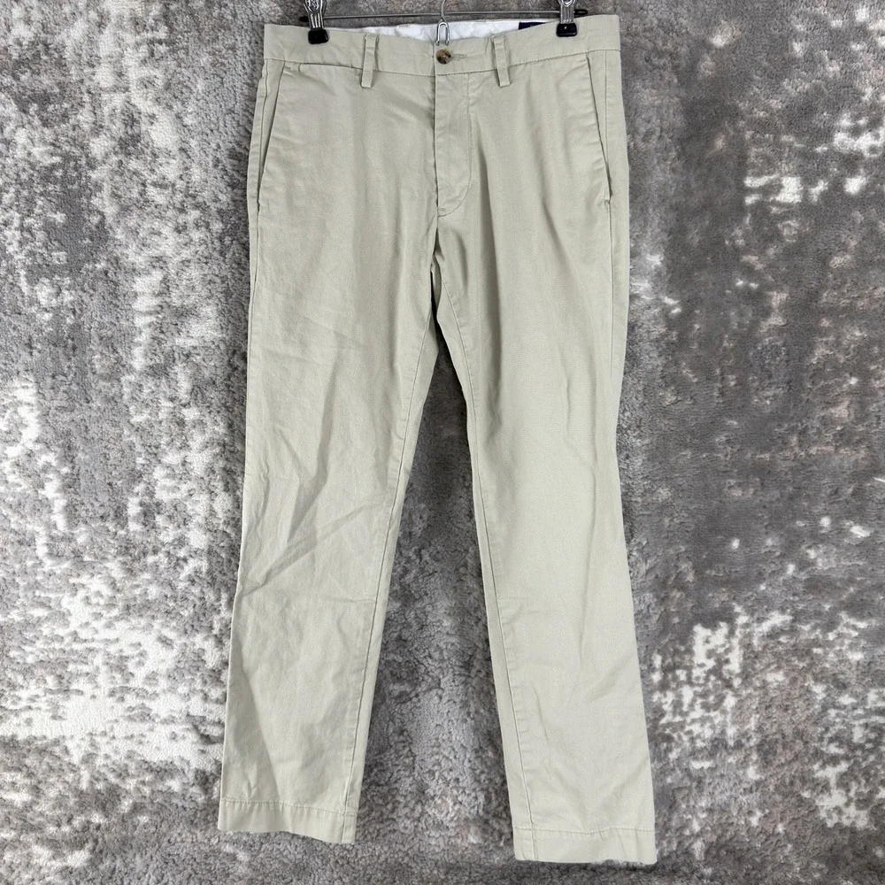Polo Ralph Lauren Size 30/30 Stretch Slim Fit Chino Khaki Pants Khaki Men